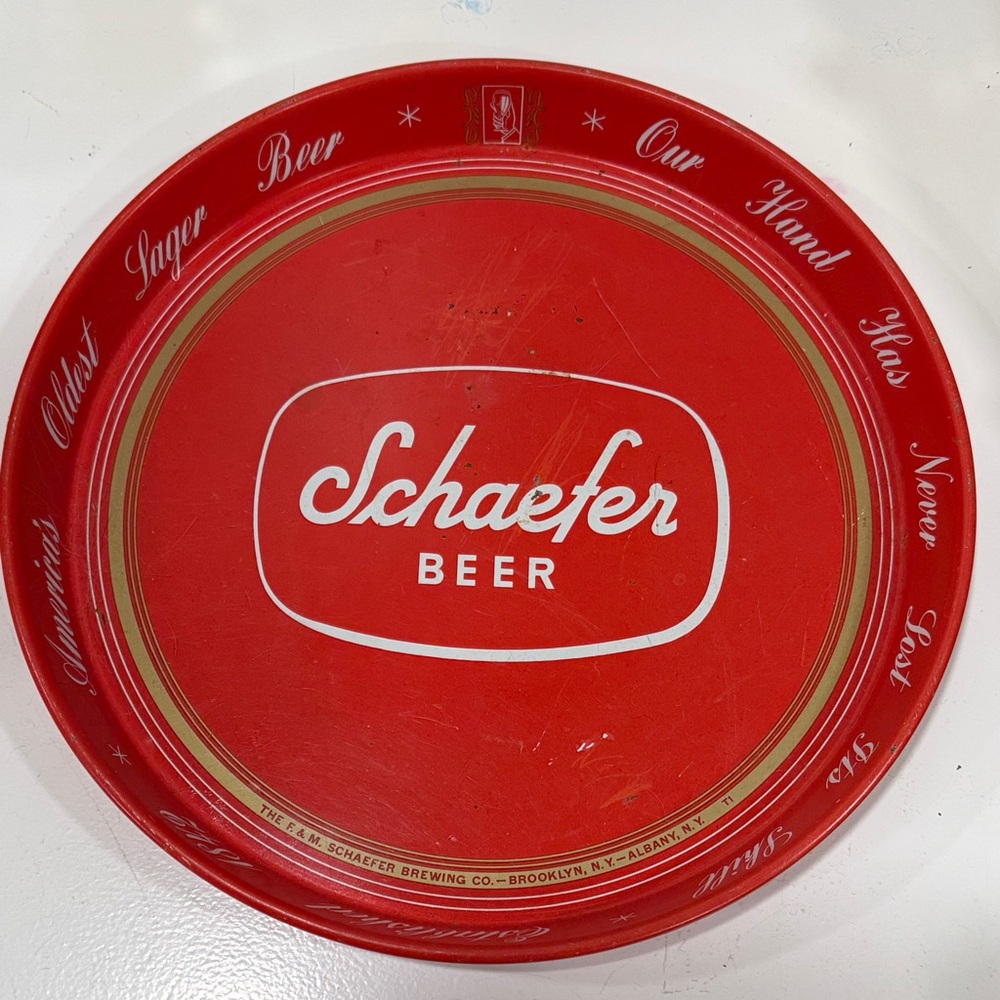 Beer Red Decorative Tray